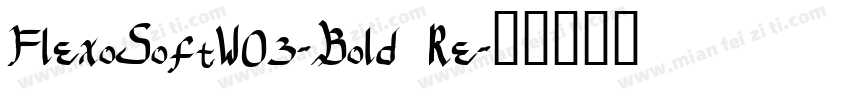 FlexoSoftW03-Bold Re字体转换